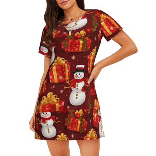 Robe de nuit légère Merry Christmas : tenue idéale pour le matin de Noël
