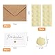 VOSSOT 20 Stück Kleine Dankeskarten mit Kraftpapier Umschlägen und Gold Siegel Aufklebe, 9cm x 5.4cm Mini Dankeschön Karte, Thank You Cards für Geburtstag Hochzeit DIY Dankeskarten Geschenk