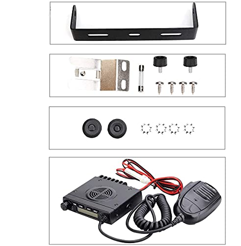 Retevis RT98 Mobile Radio,70cm Mobile Car Radio, 199 CH Mic Gain Scan Squelch, Mini Mobile Two Way Radio with Handheld Mic, Long Range Mobile Transceiver for Hunting Truck(1 Pack)