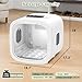 Kikihouse 52L Automatic Pet Dryer Box with 5 Modes, Hands-Free Pet Grooming Dryer for Cats & Dogs, Adjustable Temperature & Wind Speed, Low Noise, Safety Features, Timer & Interior Light