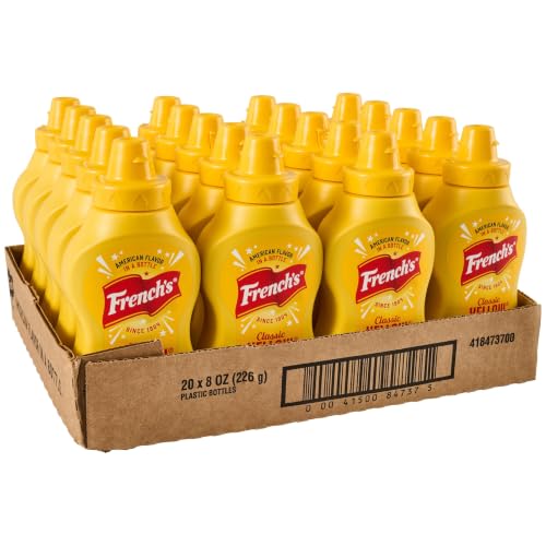 Frenchs Squeeze Mustard, 8 Ounce (Pack of 20)