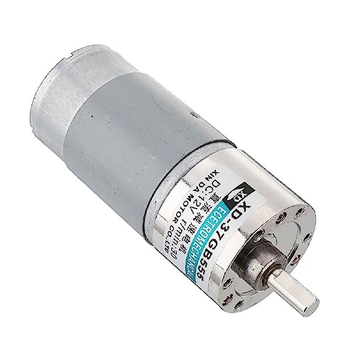 Motor de engranajes 37GB555 cc 12V reversible con bloqueo automático para automatización