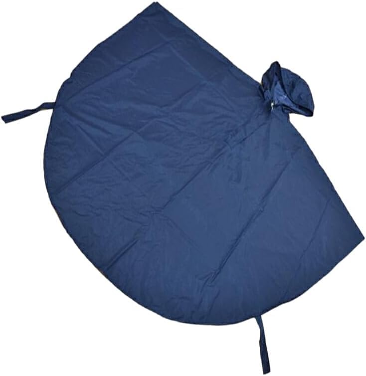 Poncho de lluvia impermeable para silla de ruedas con tira reflectante, abrigo de lluvia para silla de ruedas resistente al viento con capucha, cubierta de lluvia para adultos de cuerpo completo para