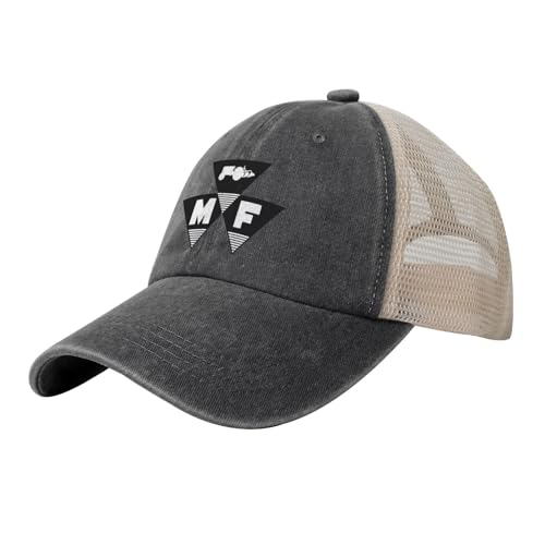 COKYIS Massey Ferguson Adjustable Baseball Cap Sport Vintage Washed Mesh Baseball Cap Black