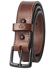 Heavy Duty Brown Stitch | Rugged Black Buckle