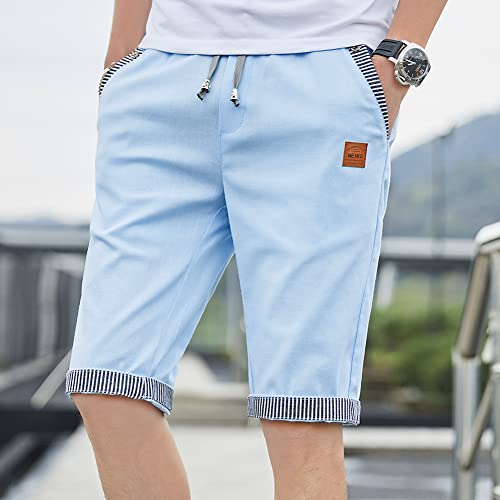 Sitmptol Big Boy's Sweat Shorts Casual Cotton Jogger Short Pants Sports Active Lightweight Workout Wear 7" Inseam Sky Blue 16 Xl #TOP6
