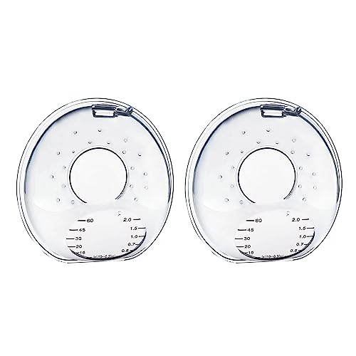 2 Pcs Breast Shells Soft Nursing Cups Reusable Silicone Breastmilk Collecter Leak-Proof Milk Saver for Nursing Moms 2X Milk Saver Reusable Breast Shells Silicone Milk Catcher Wearable Nursing Cups