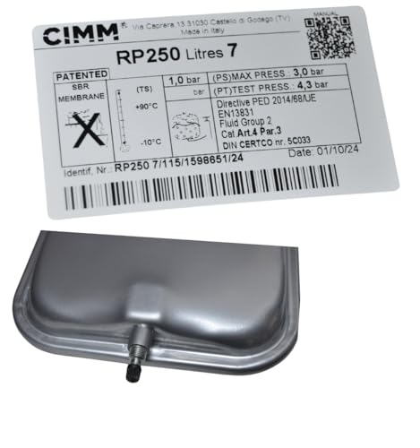Baxi 600/800 Potterton Combi 25/30 Main Eco Compact 7L CIMM RP250 Expansion Vessel 7683801 - Hanicks