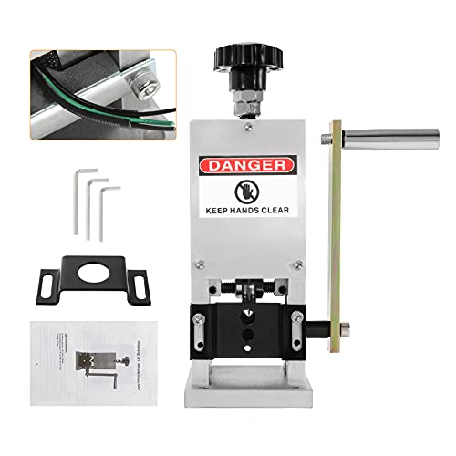BEAMNOVA Manual Wire Stripping Machine Hand Crank Stripper for Scrap Copper with Drill, Feeding Panel and Screws