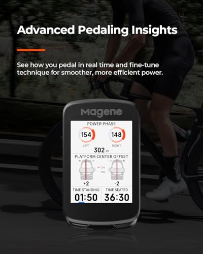 Magene C606 V2 GPS Bike Computer, Multi-Scenario ClimbPro, Wi-Fi&Bluetooth Data Transfer, Route Re-Planning, Interchangeable Mount, Customizable Data Display, Indoor Training - 7