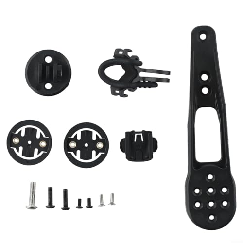 Image of Road Bicycle Handlebar Mount For H31 Cp10 Cp20 Compatible With For Garmin For Bryton For Cateye Computers Black Nylon Gps Bracket Kit With Light And Rubber Band