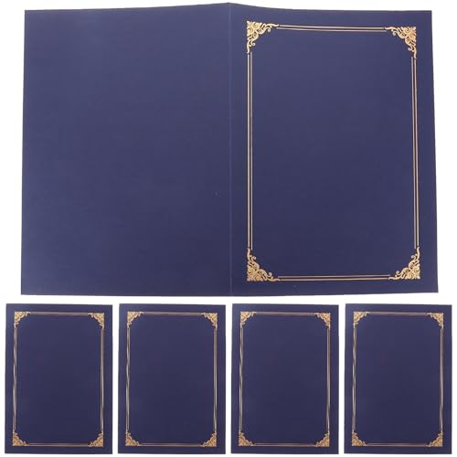 Étui protecteur pour diplômes et documents officiels ABOOFAN avec bordure dorée élégante
