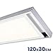 Soporte de Superficie para convertir Panel slim 120x30cm. Aluminio lacado blanco. Kit...