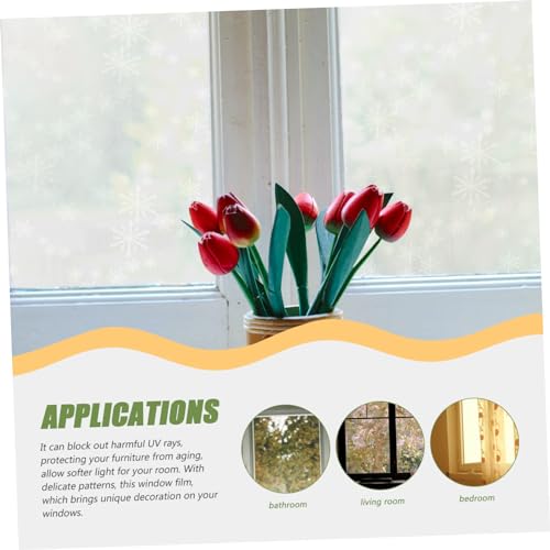 Película adhesiva frosted blanca para ventana 200 cm x 45 cm miniatura 4
