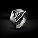 BySilverStone - Eye Of Providence Handmade Sterling Silver Men Ring, Illuminati Symbol Silver Mens Jewelry, Eye Of Providence Jewelry, Unique Ring, Accessory for Men