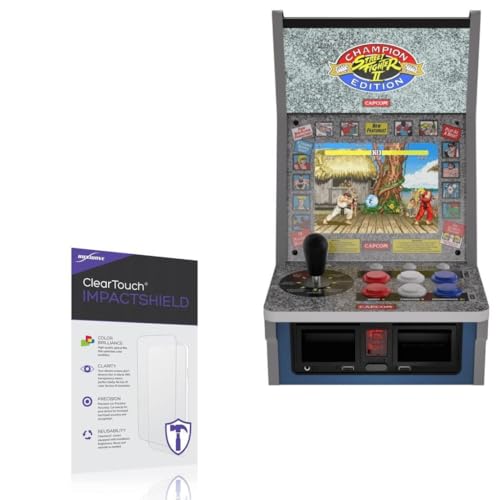 BoxWave Screen Protector Compatible With Evercade Alpha - ClearTouch ImpactShield (2-Pack), Impenetrable Screen Protector Flexible Film