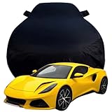 Auto Protección Cubierta para Lotus Cars Emira V6 First Edition 2022, Anti Nieve/Rasguño/UV Oxford Tarpa de Coche, Todo Clima Oxford Tarpa,Black