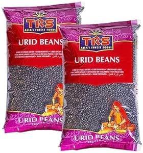 Seelans SuperstoreTRS Urid Whole | 2KG | Urid dal Whole | Urad dal | High Fibre | High Protein | Natural | Gluten Friendly | | Indian Origin (Pack of 2)