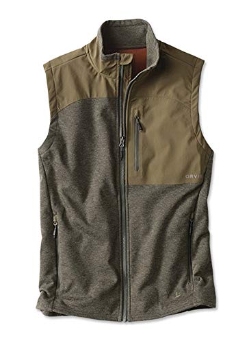 Orvis Men's Hybrid Wool Fleece Vest, Olive Heather, X Large