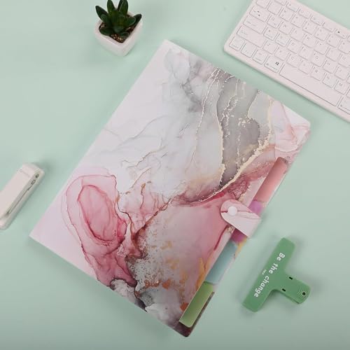 Image of Corslet Pack of 2 Expanding File Folder,Folders for Important Documents Organizer,Accordion File Organizer,Aesthetic Folders for School Students,5 Pockets File Folder for Home Bills with Lables