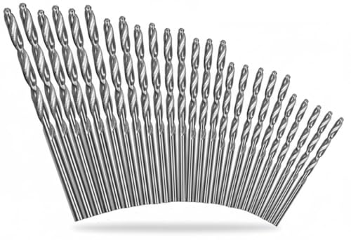 Juego de 25 brocas de precisión de tamaño métrico modelo RC diseñadas para modelos a escala de 0,5 mm a 3 mm