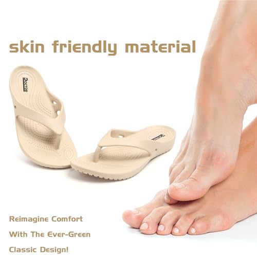 Image of DOCTOR HEALTH SUPER SOFT Women Lightweight EVA Flip Flops | Soft Cushioned Anti-Slip Slippers | Comfortable Casual Sandals for Indoor Outdoor Everyday Wear