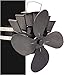 Ventola per Stufa a Legna Ventola for Camino 4 lamette for Le Lame alimentate a Fuoco Ventilatore a Ventola bruciatore in Legno Eco-Fan Silenzioso Fan del Camino