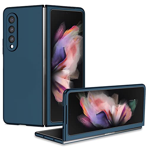 Coque Samsung Galaxy Z Fold4 5G bleu transparent protection arrière robuste
