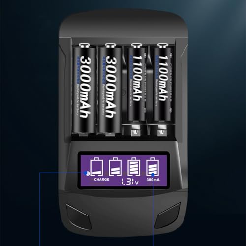 Chargeur de batterie USB intelligent HOMSFOU écran LCD tension décharge maison - 4