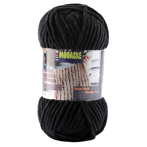 Chenille Yarn for Crocheting - Chunky Blanket Yarn for Hand