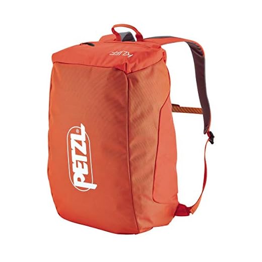 Petzl KLIFF Rope Bag - 36-Liter Rope Bag for Sport Climbing With Removable Tarp - Red