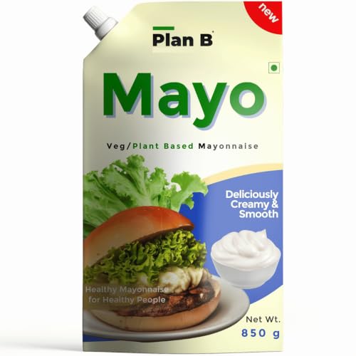 Image of PLAN B Mayonnaise, 850g | Creamy Plant-Based Mayo | Egg-Free, Dairy-Free & Gluten-Free | Perfect for Salads, Sandwiches, Dips & Dressings