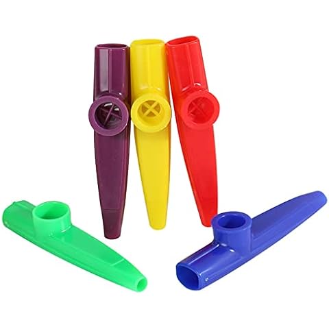 XFTSUNRISE 5 PCS Plastic Kazoos Musical Instruments Kazoo Instrument Kazoo Flute Colored Kazoos Suitable for Music Lovers and Gifts Cover