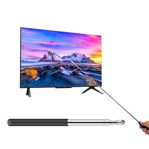 WUSJCOF 1 unidad puntero retráctil para el aula con pantalla táctil (negro)