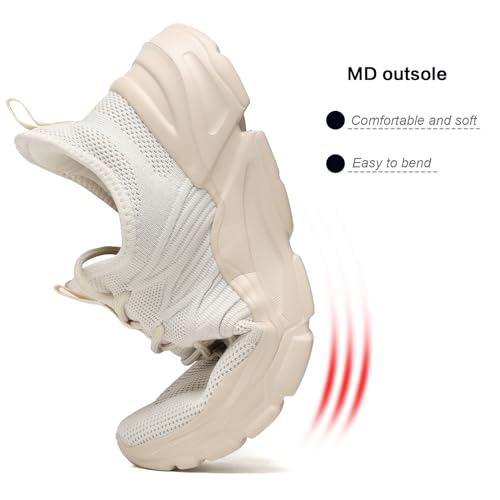 Image of Socviis Mens Slip On Running Shoes Athletic Walking Trainers Lightweight Breathable Mesh Tennis Sneakers