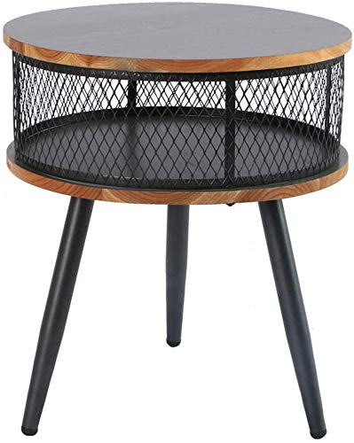 XINTONGDA Tablas de café Sala Tabla Muebles Mesa para sofá para Muebles para la Sala 2-Tier Red en Torno Almacenamiento de Tablas Tabla Lateral Cover