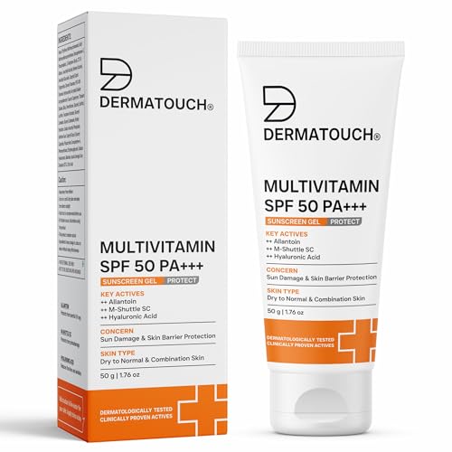 DERMATOUCH Multivitamin Spf 50 Pa+++ Sunscreen Gel For All Skin T...