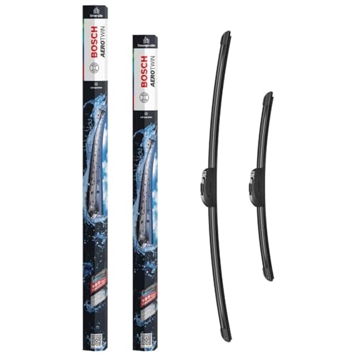 Bosch Aerotwin Aerotwin eAR 653 S Front-Scheibenwischer - Set mit 2 Ersatz-Scheibenwischern und vormontiertem Multi-Clip-Adapter - 2 Wischblätter, 650 mm und 400 mm - in platzsparender Verpackung