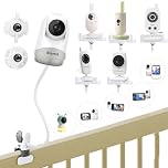 Universal Baby Cam Holder for HelloBaby HB6550/HB6250/HB6240/HB65/HB32, Flexible Mount Bracket for Blemil Baby Monitor, Accessories clamp Clip Stand for momcozy/Boifun/Babystar Monitor for Cot/Crib