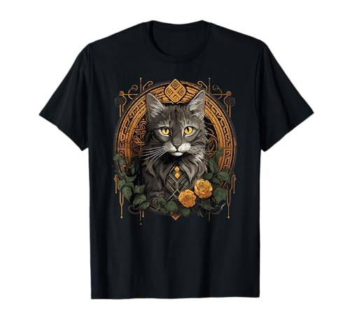 Nœud celtique pour chat Wiccan Wicca Animal païen sorcière nordique T-Shirt