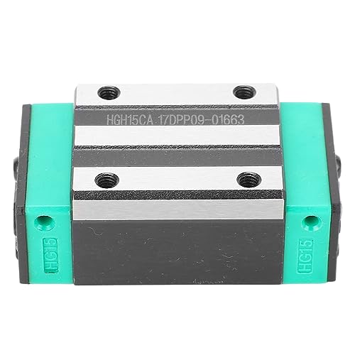 ANKROYU HGH15CA Linear Rail Block, Bearing Steel Slide Block, Square Machine Tool Carriage Guide Slider, Wear Resistance Linear Motion Slider