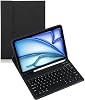 Combo de teclado y mouse inalámbricos magnéticos desmontables con funda de cuero para tablet Honor Pad 6 de 9.7 pulgadas – Funda con teclado de protección total (Negro, Normal) 2