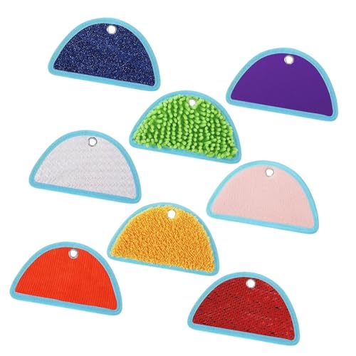 Menolana 8Pcs Assorted Textured Play Mat, Assorted Textured Sensory Tiles, Early Sensory Exercise, Textured Floor Mats for Children