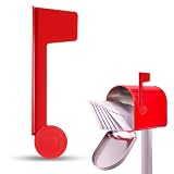 Giantree Mailbox Flag Replacement, Easy Installation Red Metal Mailbox Flag, Universal Mailboxes Flags Repair Kit for Outgoing Mailboxes Flags Replacement