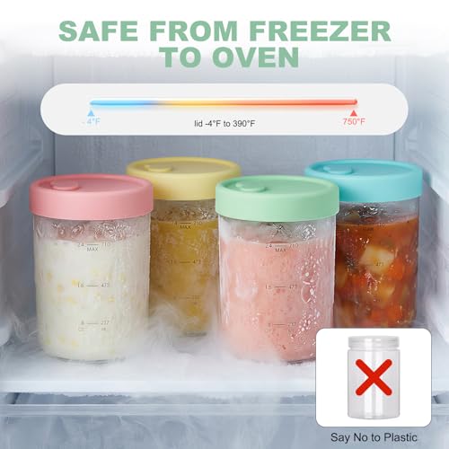 24oz Glass Soup Freezer Containers