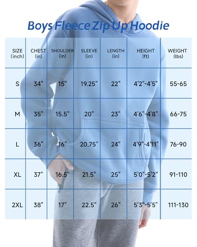 Image of WHITE PEAK TRADING COMPANY 3 Pack Boys Hoodies Fleece Classic Athetic Pullover & Zip-Up Sweatshirts Kids Clothes 6-20