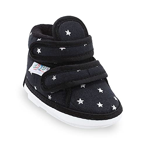 CHIU Chu-Chu Black Shoes with Double Strap for Baby Boys & Baby Girls