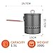 Tentock 1-2 Person Heat Collecting Exchanger Pot 1.5L Camping Backpacking Hard Aluminum Pot with Folding Handle Rapid Boil Billy Can with Compact Storage Mesh Pouch