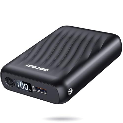 GOTOBI 18400mAh Akku für Heizweste 12V/5V Powerbank mit LED-Display und DC/USB/Type-C-Ausgang für beheizte Jacken Westen und Hoodies