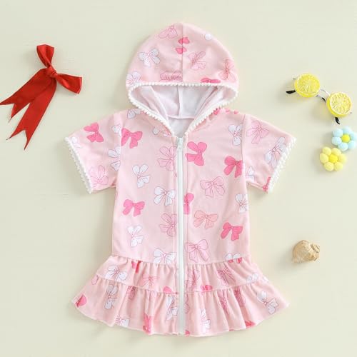 Image of Toddler Little Girl Swim Cover Up Beach Towel Coverup Bathing Suit Cover Ups Swimsuit Summer Baby Beach Essentials